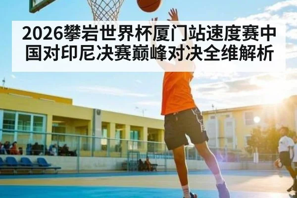 2026攀岩世界杯厦门站速度赛中国对印尼决赛巅峰对决全维解析 | kaiyun